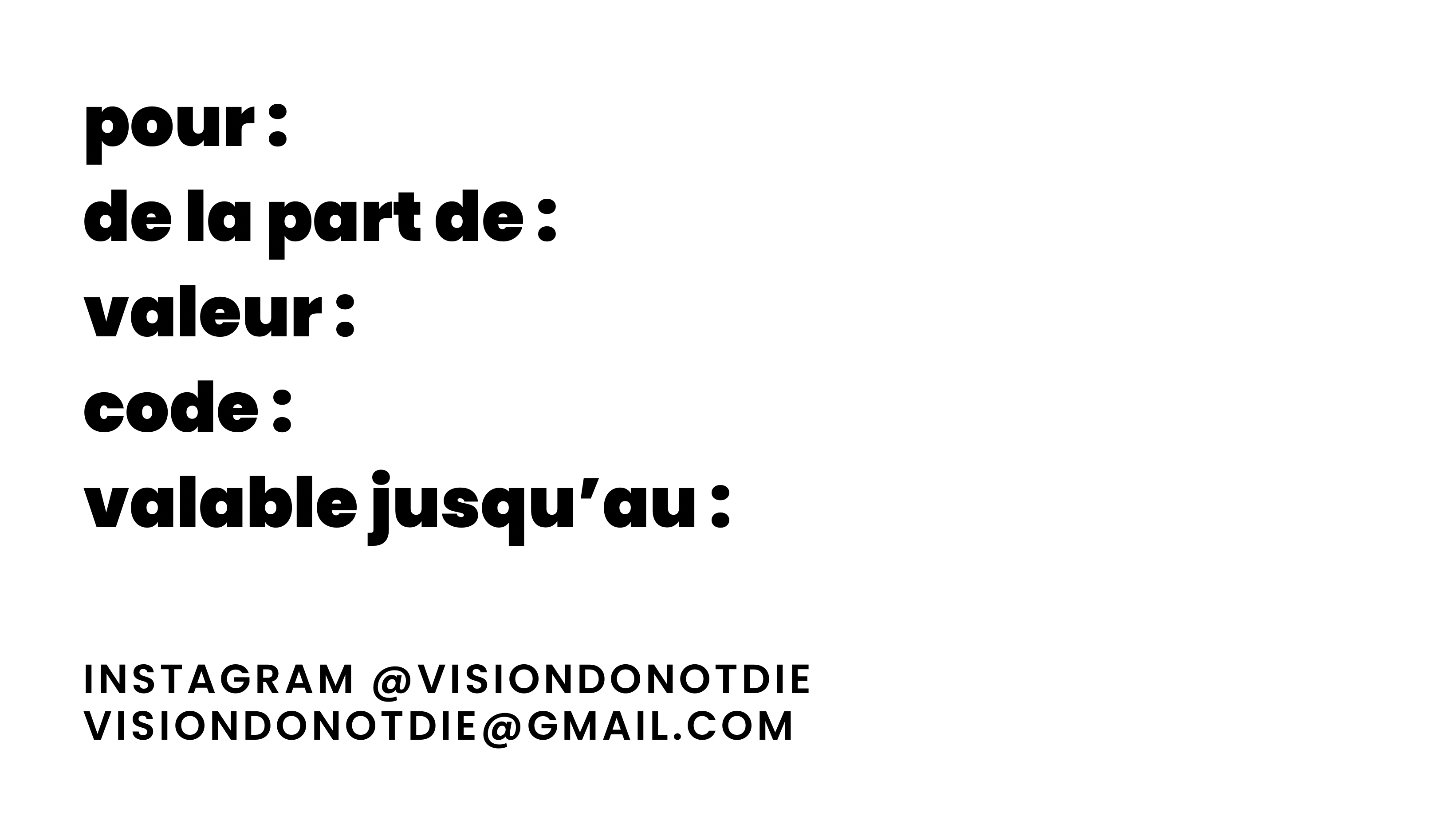 Carte Cadeau Digitale